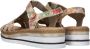 Rieker Gouden Metallic Sandaal met Print Multicolor Dames - Thumbnail 7