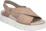 Rieker Beige Open Casual Platte Sandalen Beige Dames - Thumbnail 4