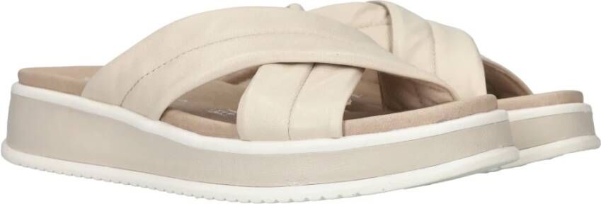 Rieker Sliders Beige Dames