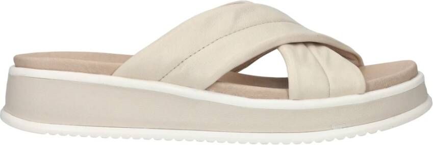 Rieker Sliders Beige Dames