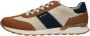 Rieker Beige Sneaker met Oker en Blauwe Accenten Multicolor Heren - Thumbnail 12