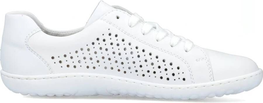 Rieker Witte Leren Sneakers voor Dames Wit Dames