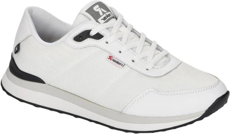 Rieker Witte Stoffen Sneakers Must-Have voor Damesmode Wit Dames