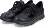 Rieker Stijlvolle zwarte leren sneakers Zwart Dames - Thumbnail 4