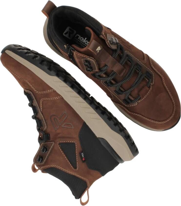 Rieker Sportieve Evolution Veterschoenen voor Heren Brown Heren