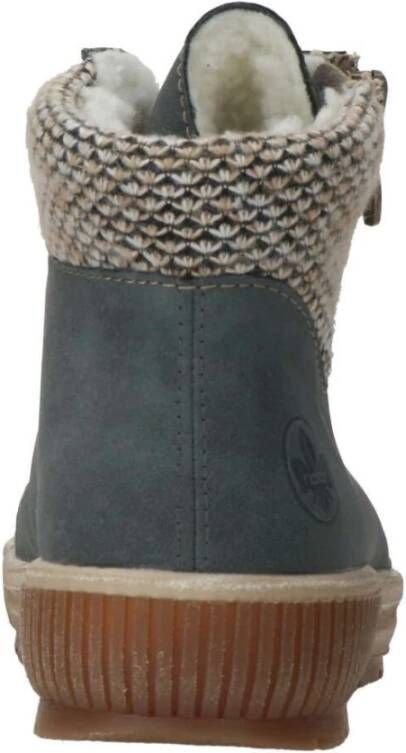 Rieker veterboot Blauw Dames