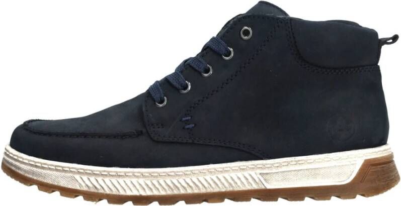 Rieker veterboot Blauw Heren