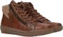 Rieker Bruin Cognac Comfortabele Gewatteerde Veterschoen Brown Dames - Thumbnail 3