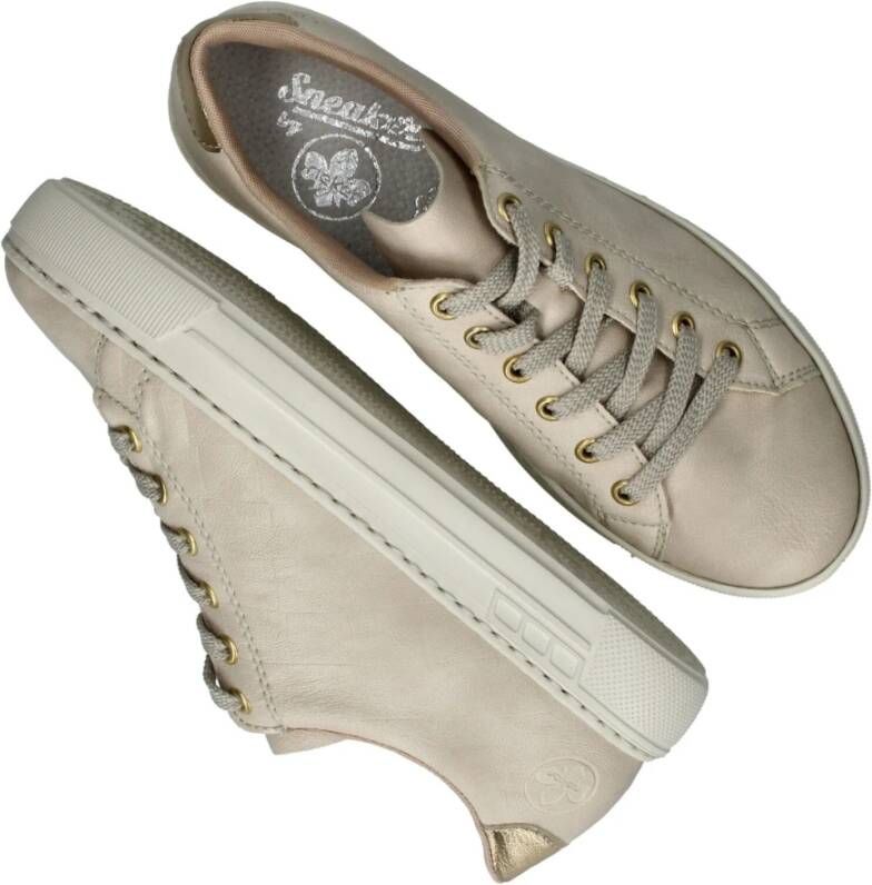 Rieker veterschoen Beige Dames