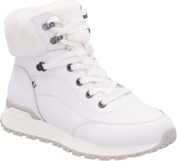 Rieker Witte Casual Enkellaarsjes voor Dames White Dames