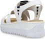 Rieker Witte Casual Open Platte Sandalen White Dames - Thumbnail 3