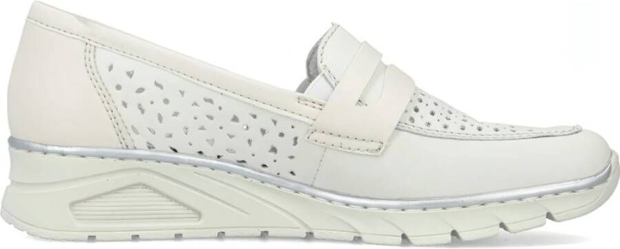 Rieker Witte Gesloten Loafers voor Vrouwen White Dames