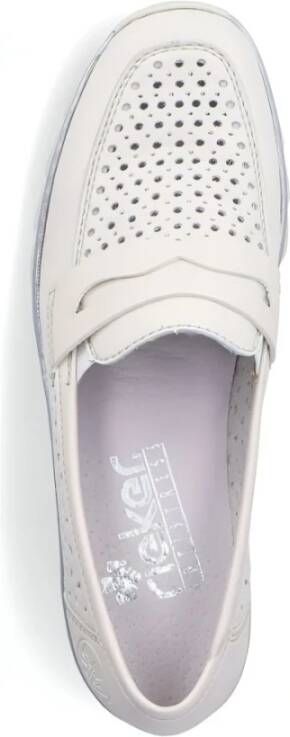 Rieker Witte Gesloten Loafers voor Vrouwen White Dames