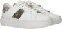 Rieker Trendy witte leren sneakers met gouden libelledetail White Dames - Thumbnail 5