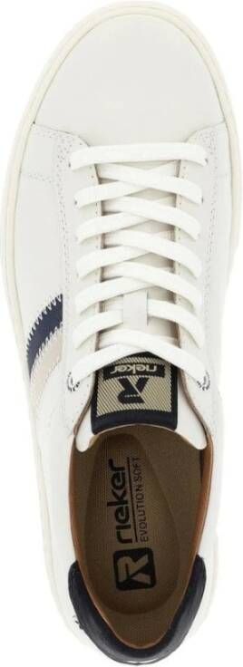 Rieker Witte Sneakers voor Mannen White Heren