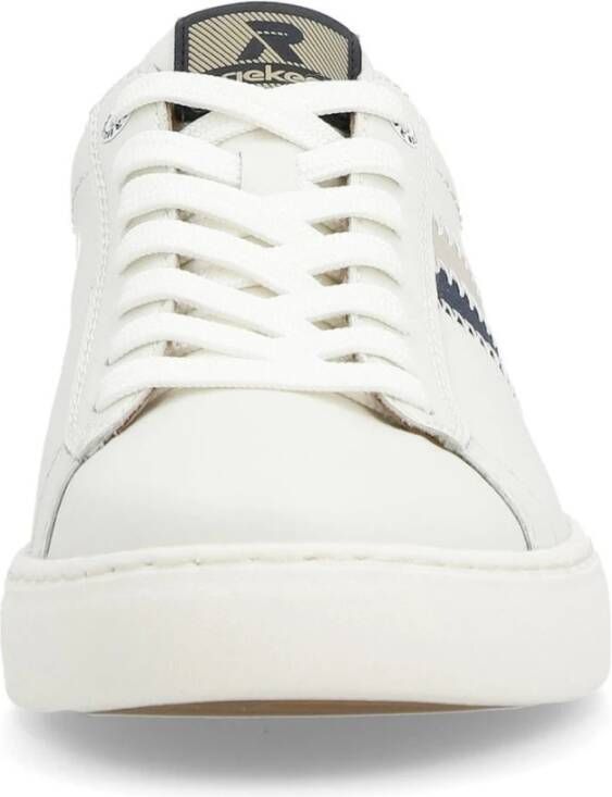 Rieker Witte Sneakers voor Mannen White Heren