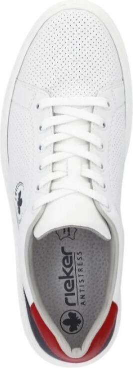 Rieker Witte Sneakers voor Mannen White Heren