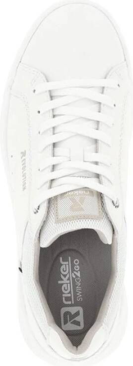 Rieker Witte Sneakers voor Mannen White Heren