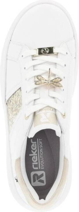 Rieker Witte Sneakers voor Vrouwen White Dames