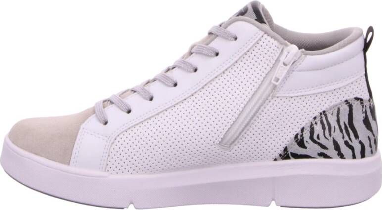 Rieker Witte Veterschoen White Dames