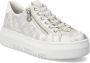 Rieker Witte Vrijetijdsschoenen Dames Sneakers White Dames - Thumbnail 10