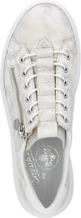 Rieker Witte Vrijetijdsschoenen Dames Sneakers White Dames