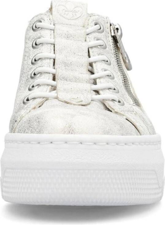 Rieker Witte Vrijetijdsschoenen Dames Sneakers White Dames