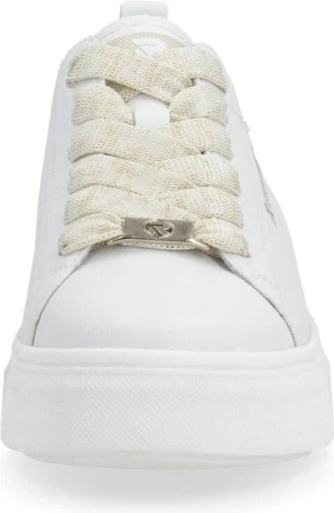 Rieker Witte Vrijetijdssneakers Vrouwen Stijlvol Comfort White Dames