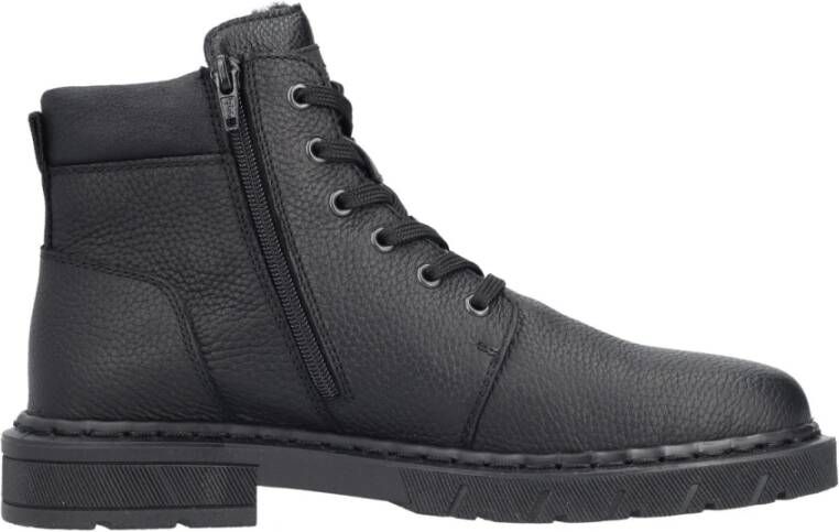 Rieker Zwarte Casual Gesloten Heren Enkellaarzen Black Heren