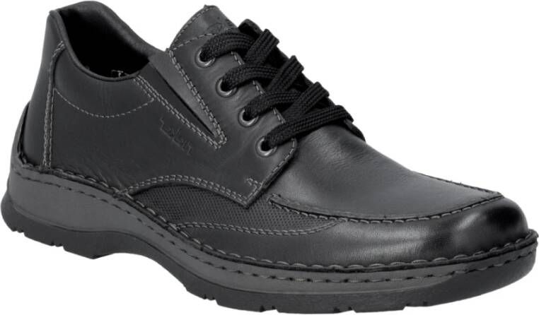 Rieker Zwarte Casual Gesloten Herensneakers Black Heren