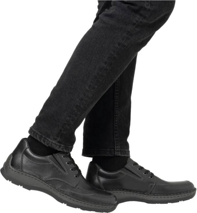 Rieker Zwarte Casual Gesloten Herensneakers Black Heren