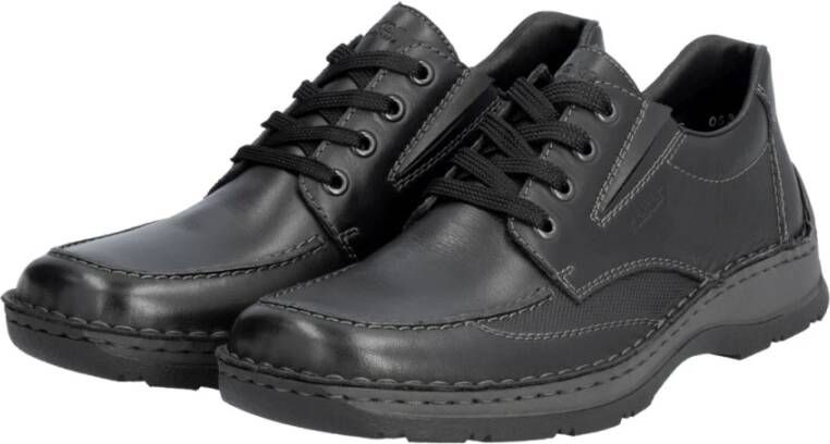 Rieker Zwarte Casual Gesloten Herensneakers Black Heren