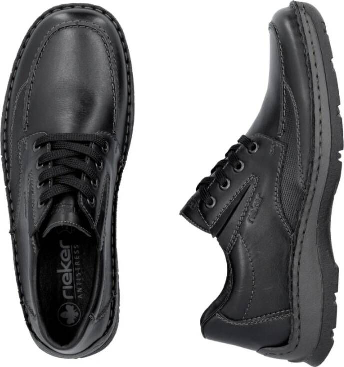 Rieker Zwarte Casual Gesloten Herensneakers Black Heren