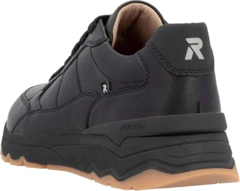 Rieker Zwarte Casual Heren Sneakers Black Heren