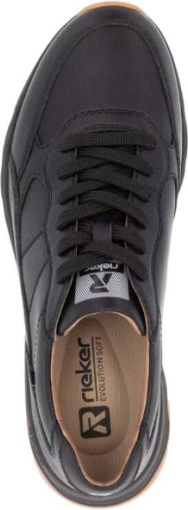 Rieker Zwarte Casual Heren Sneakers Black Heren