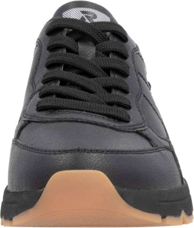 Rieker Zwarte Casual Heren Sneakers Black Heren