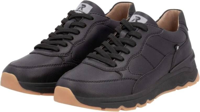 Rieker Zwarte Casual Heren Sneakers Black Heren