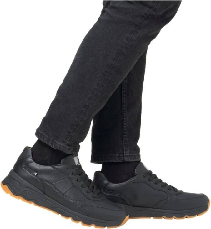 Rieker Zwarte Casual Heren Sneakers Black Heren