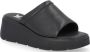 Rieker Zwarte Casual Open Muiltjes Dames Platte Sandalen Black Dames - Thumbnail 4