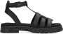 Rieker Zwarte Casual Open Platte Sandalen Black Dames - Thumbnail 5