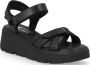 Rieker Zwarte Casual Platte Sandalen Vrouwen Black Dames - Thumbnail 3