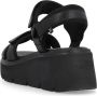 Rieker Zwarte Casual Platte Sandalen Vrouwen Black Dames - Thumbnail 4