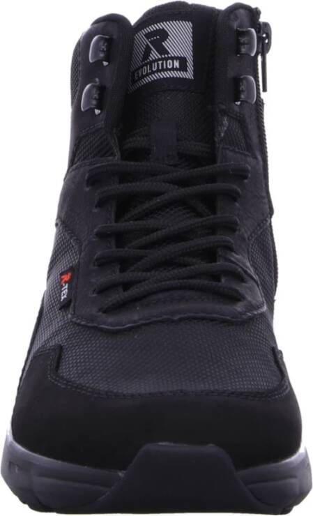 Rieker Zwarte Casual Schoenen Black Heren