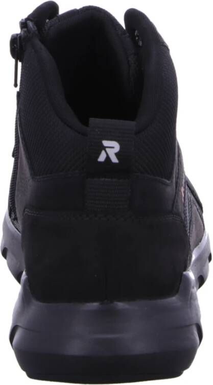 Rieker Zwarte Casual Schoenen Black Heren