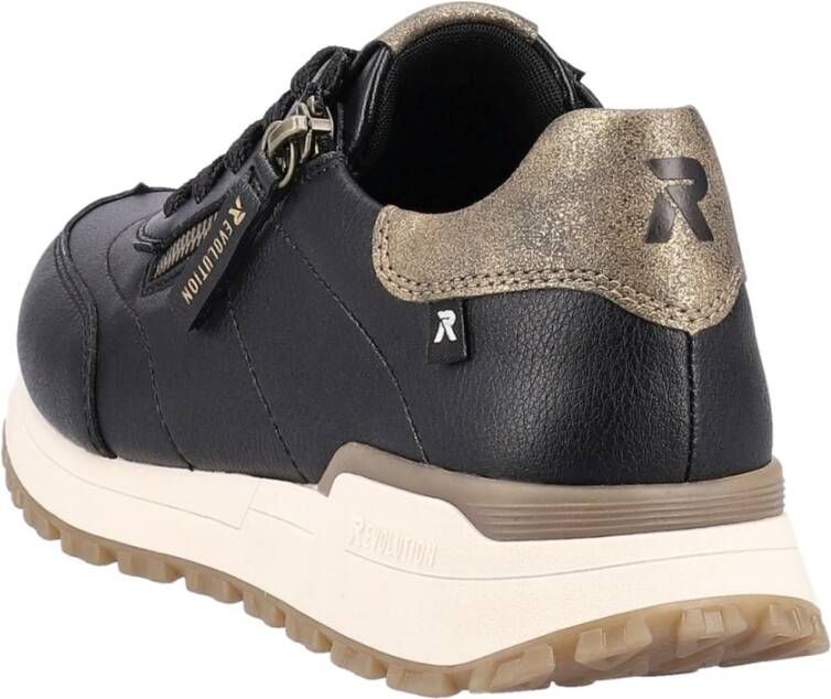 Rieker Zwarte Casual Sneakers voor Dames Black Dames