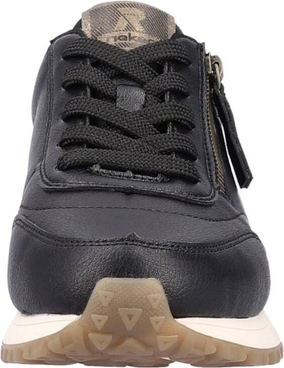 Rieker Zwarte Casual Sneakers voor Dames Black Dames