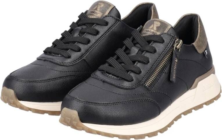 Rieker Zwarte Casual Sneakers voor Dames Black Dames