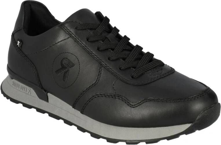 Rieker Zwarte Casual Sneakers voor Mannen Black Heren