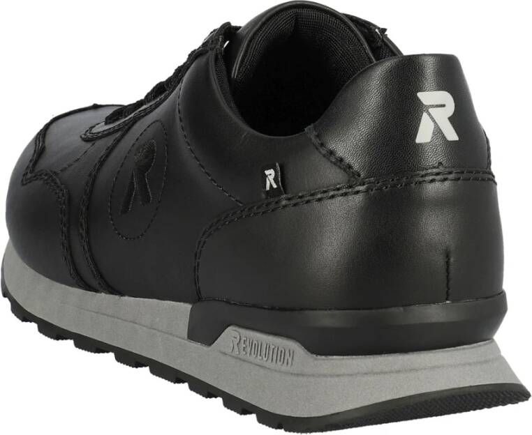 Rieker Zwarte Casual Sneakers voor Mannen Black Heren