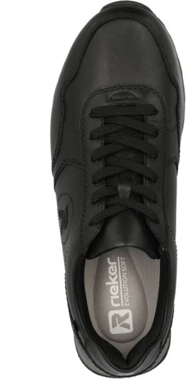 Rieker Zwarte Casual Sneakers voor Mannen Black Heren